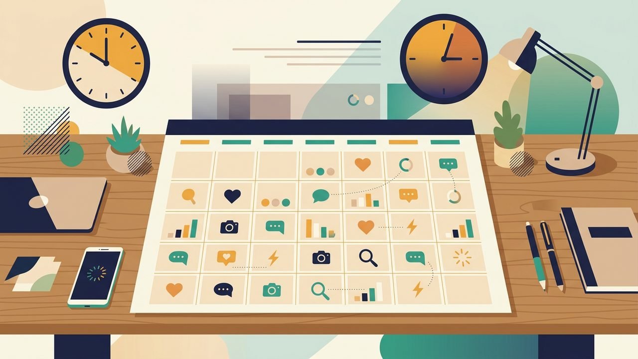 Calendario de contenido mensual para consultorios sin tiempo