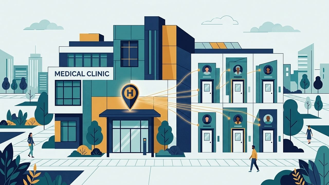 Clinicas con varios medicos: identidad online sin fragmentar SEO